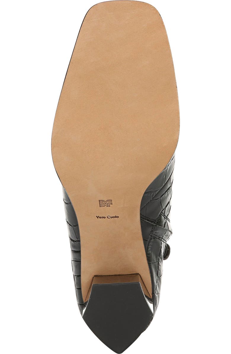 Diane von Furstenberg Thelma Croc Embossed Bootie, Alternate, color,