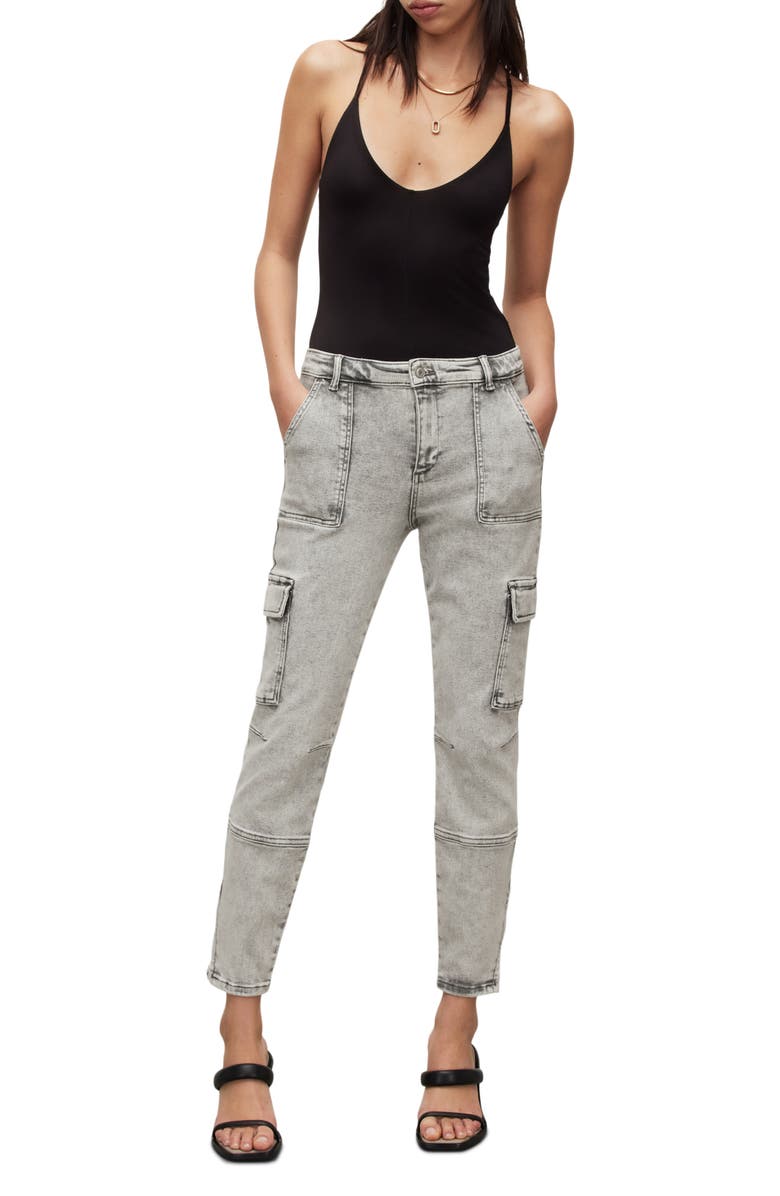 AllSaints Duran Skinny Cargo Jeans, Alternate, color, 