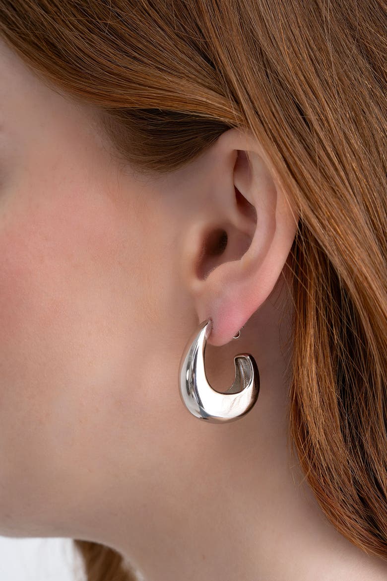 Studio Hoops, Alternate, color, Silver