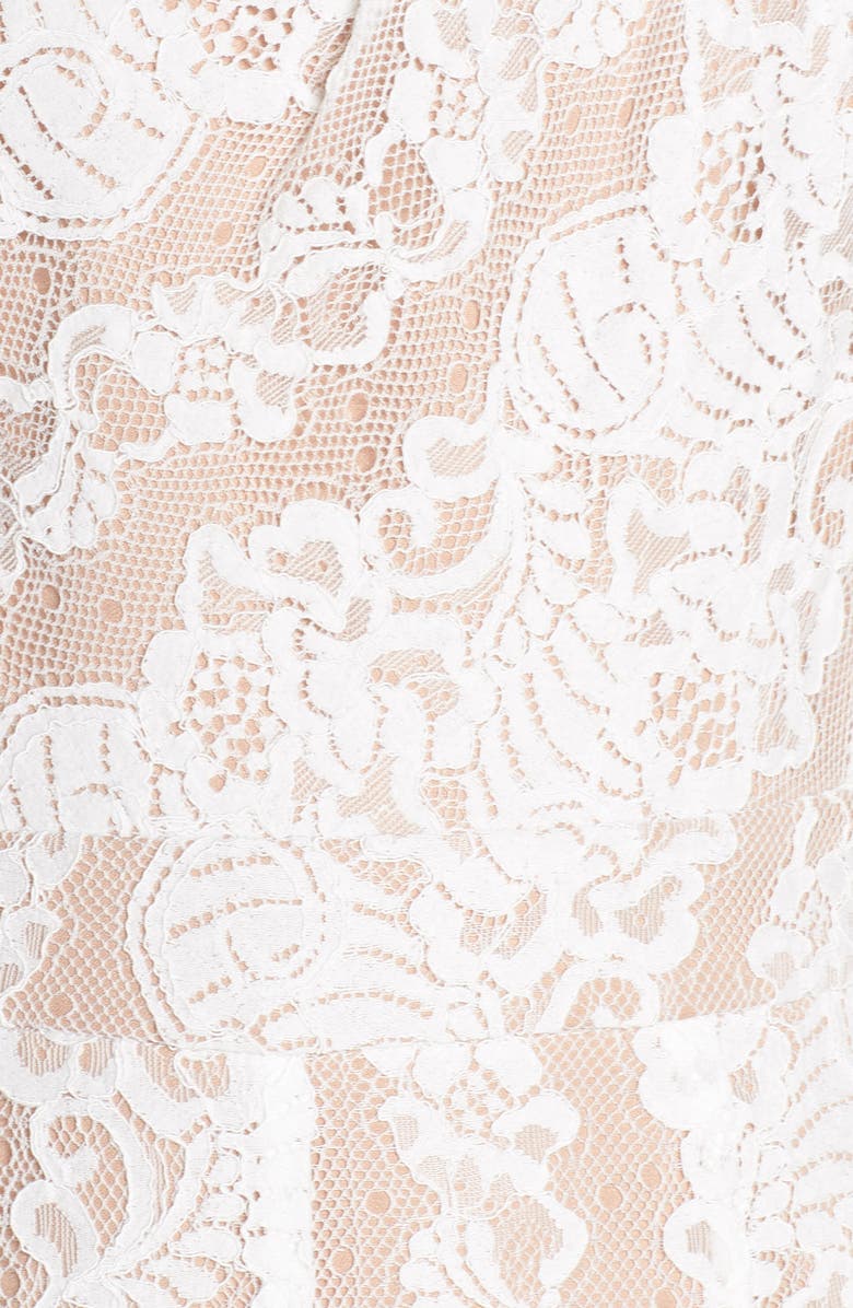 Harlyn One-Shoulder Lace Jumpsuit, Alternate, color, Off White