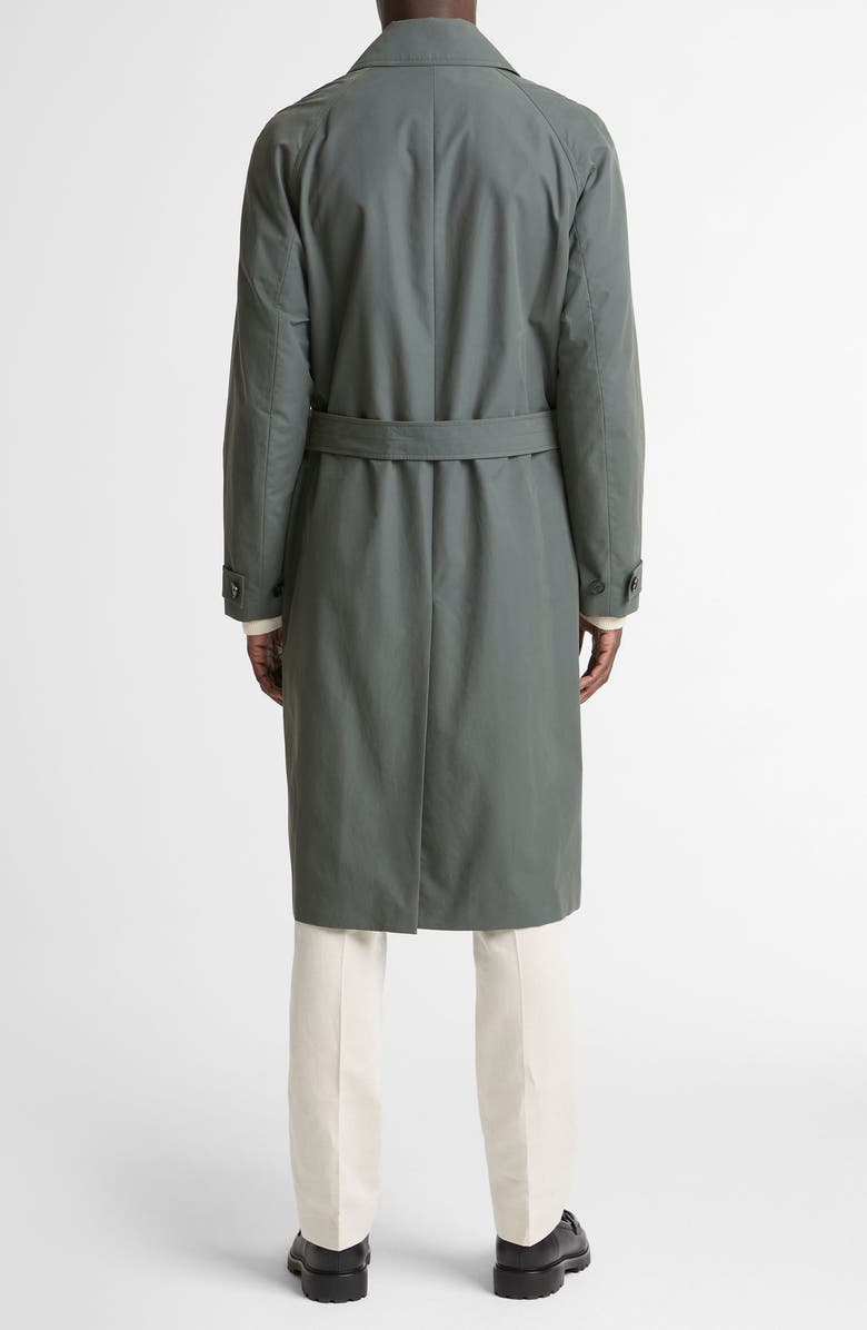 Vince Single Breasted Trench Coat, Alternate, color, Slate