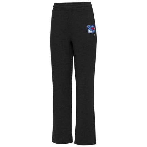 Women's Antigua Black New York Rangers Victory Sweatpants
