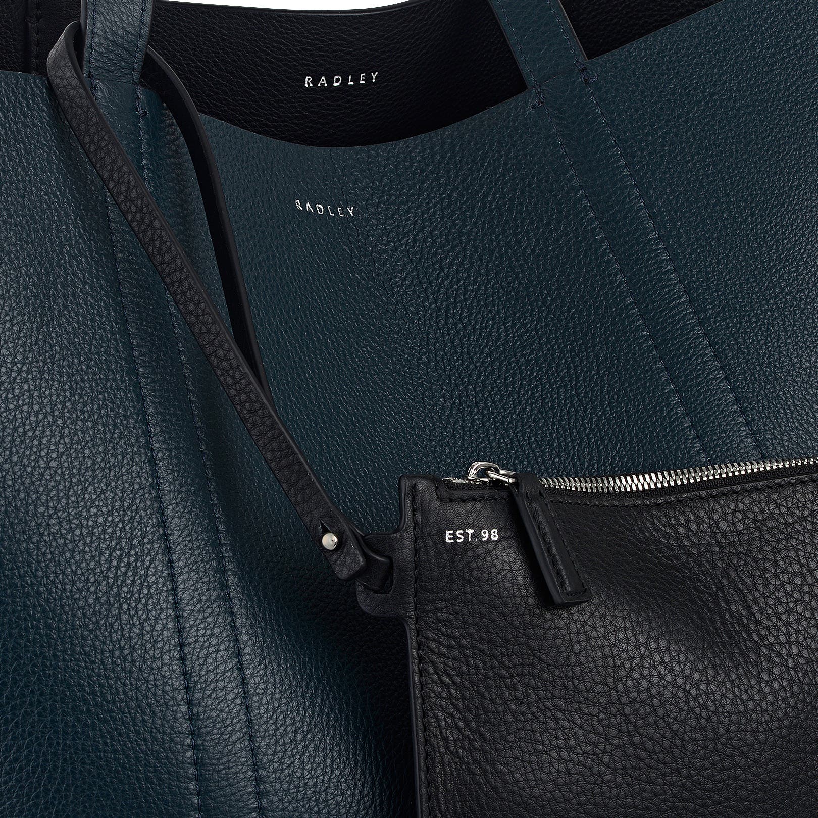 Radley Hanbury Row Large Open Top Tote Bag, Alternate, color, Black