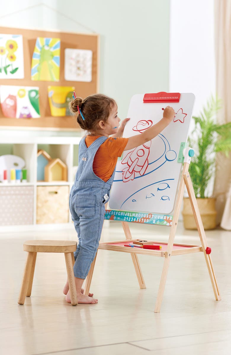 Hape Flip Flat Art Easel, Alternate, color, Multi