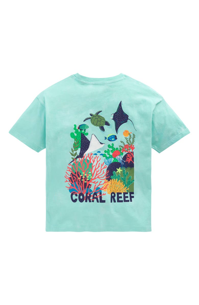 Mini Boden Kids' Graphic T-Shirt, Alternate, color, Tie Dye Coral Reef