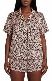 Brenna Piped 3-Piece Pajamas