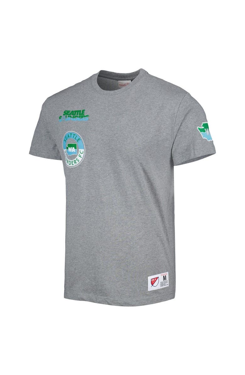 Mitchell & Ness Men's Mitchell & Ness Gray Seattle Sounders FC City Tee, Alternate, color, 