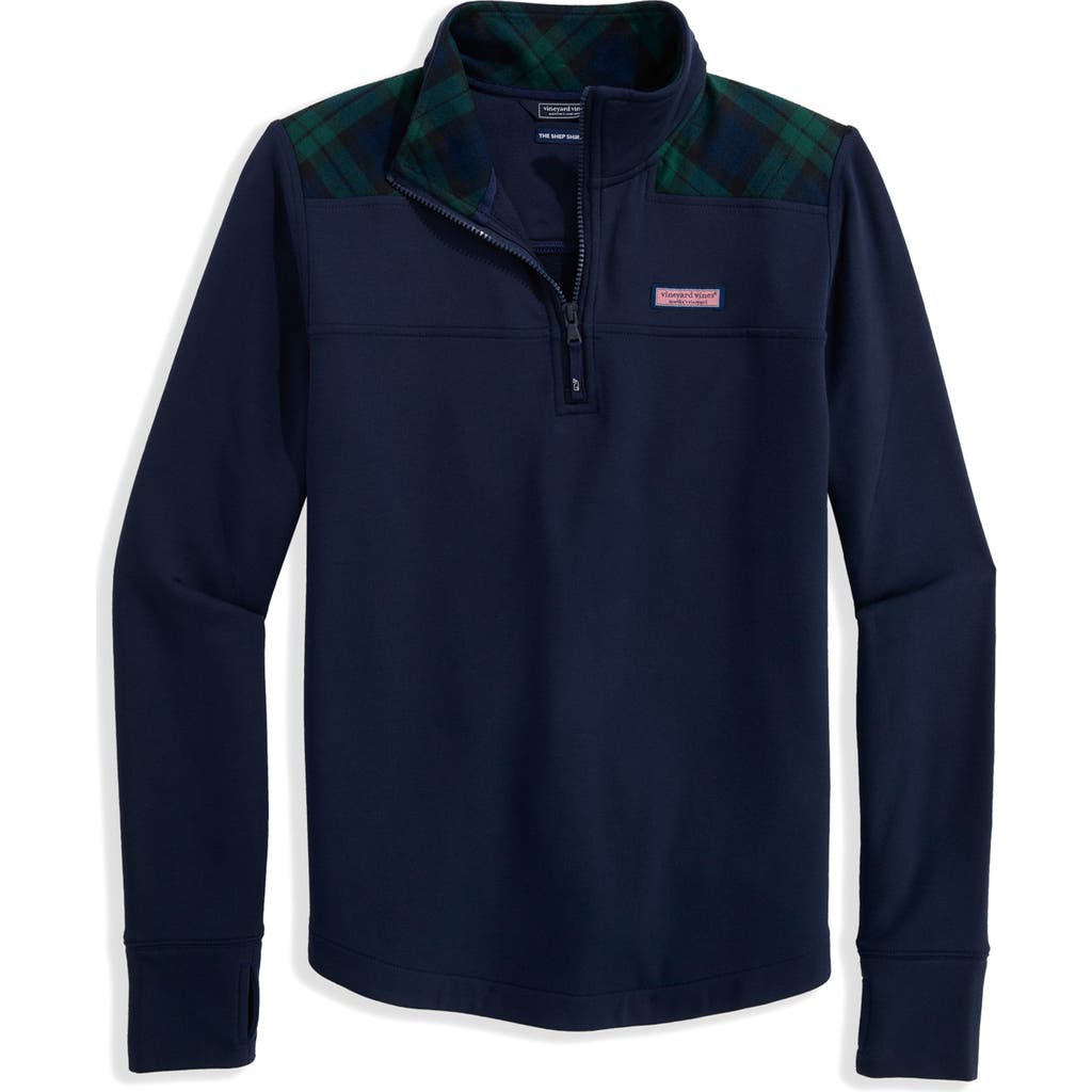 Vineyard Vines Dreamcloth Half Zip Pullover In Blue