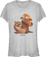 Hoppers Junior's Hoppers King George and Mabel Fun Graphic T-Shirt