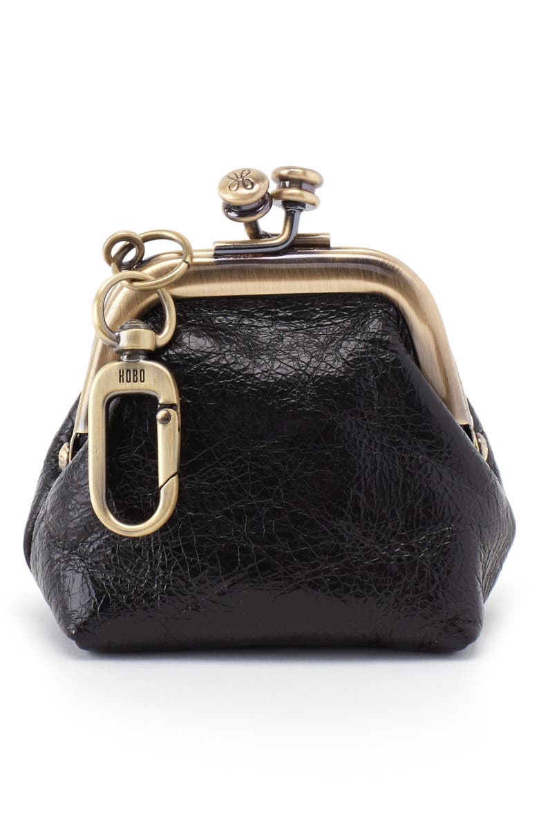 HOBO Run Clip Frame Leather Pouch, Main, color,