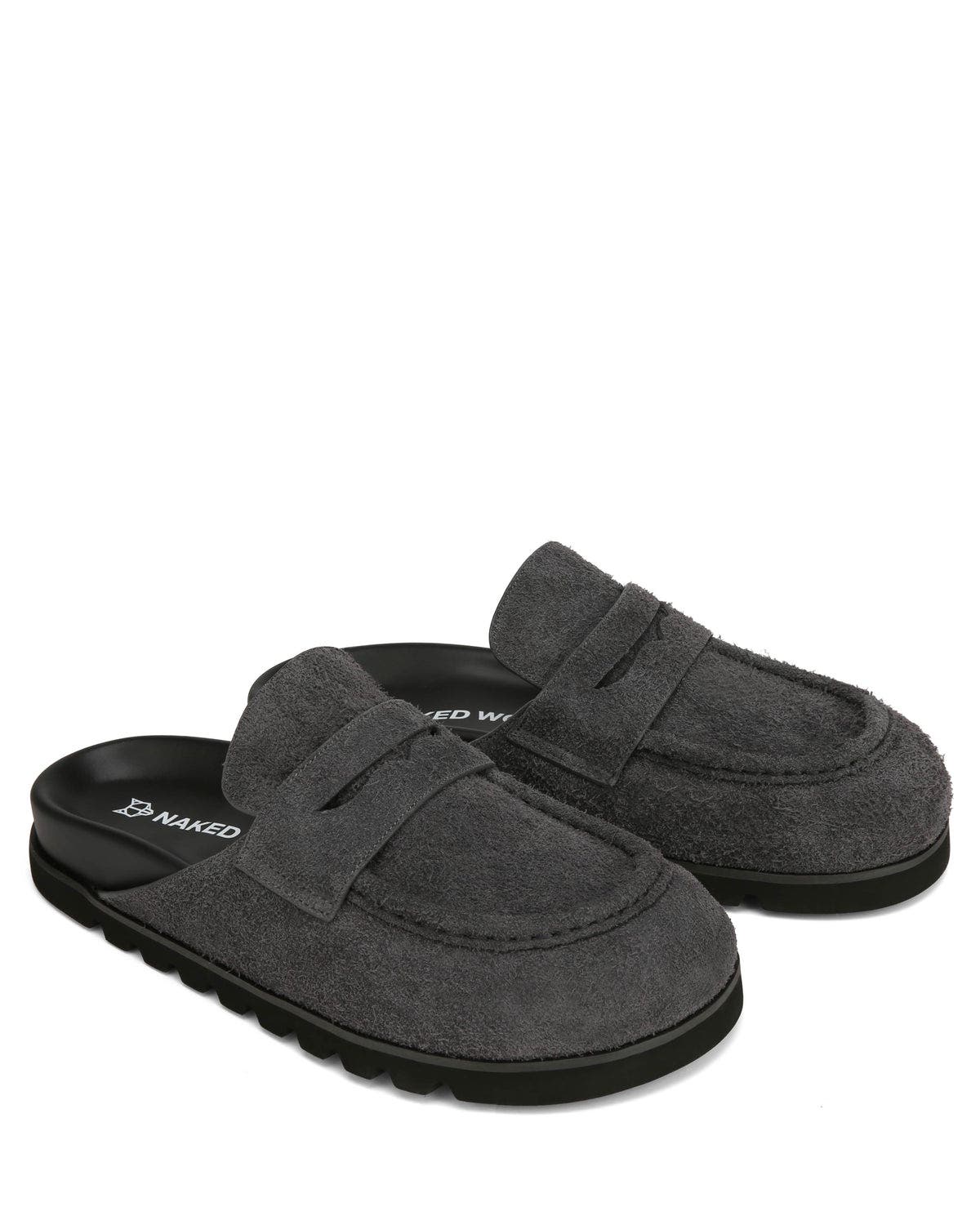 Naked Wolfe Cord Dark Grey Hairy Suede, Alternate, color, Dark Grey