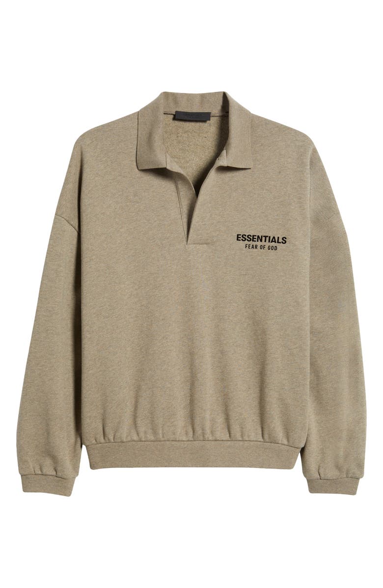 Fear of God Essentials Johnny Collar Fleece Sweatshirt, Alternate, color,