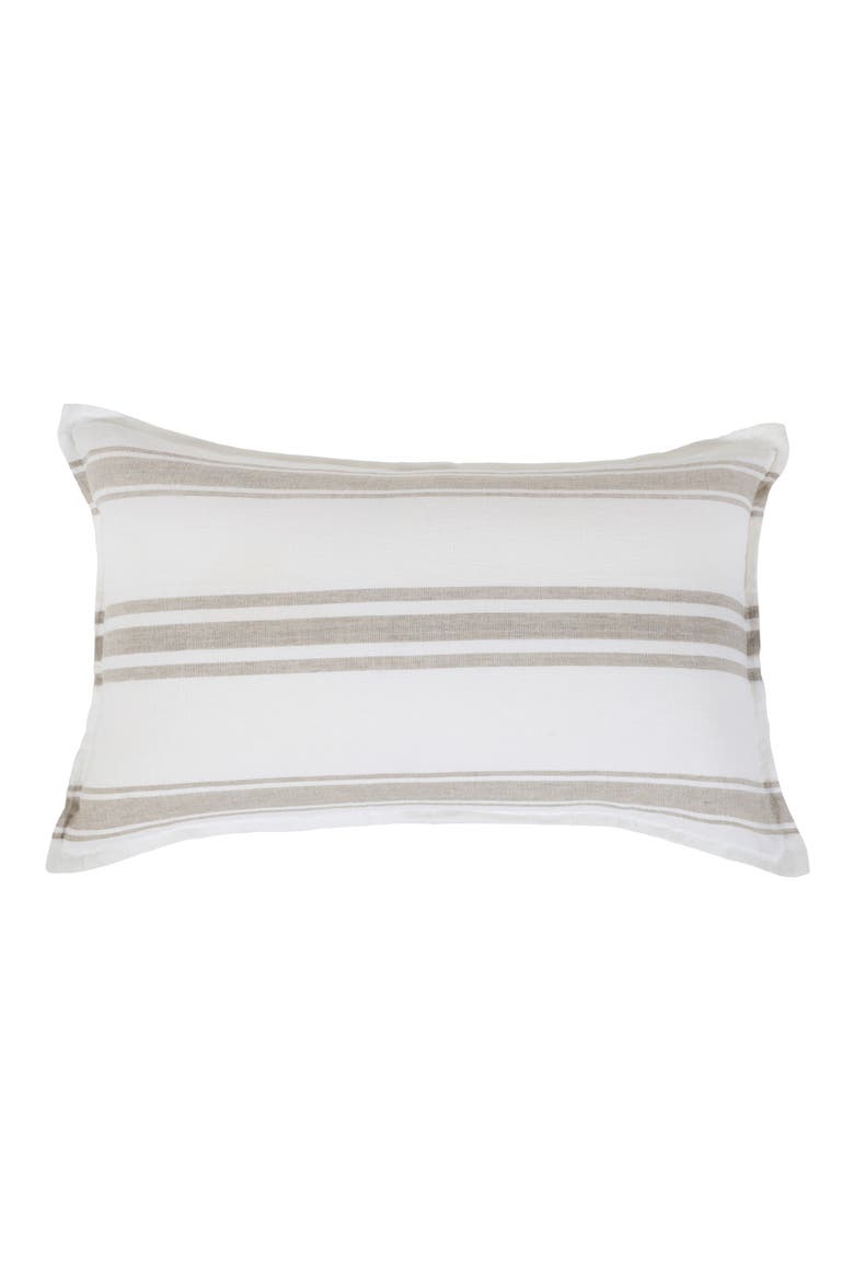 Jackson Stripe Linen Sham, Alternate, color, WHITE/NATURAL