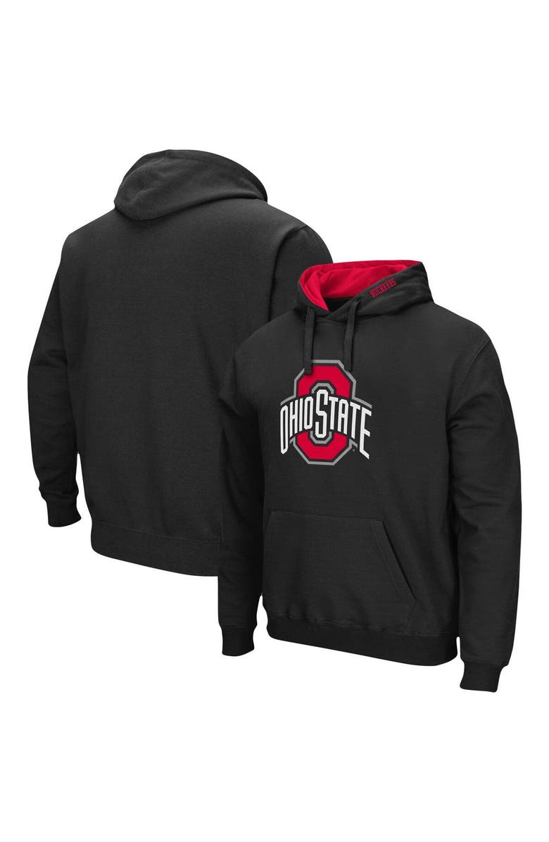 COLOSSEUM Men's Colosseum Black Ohio State Buckeyes Arch & Logo 3.0 Pullover Hoodie, Main, color, Black