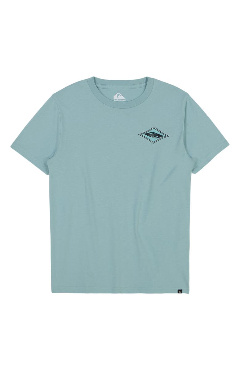 Quiksilver Kids' Reflect Cotton Graphic T-Shirt, Main, color, Jade Grey