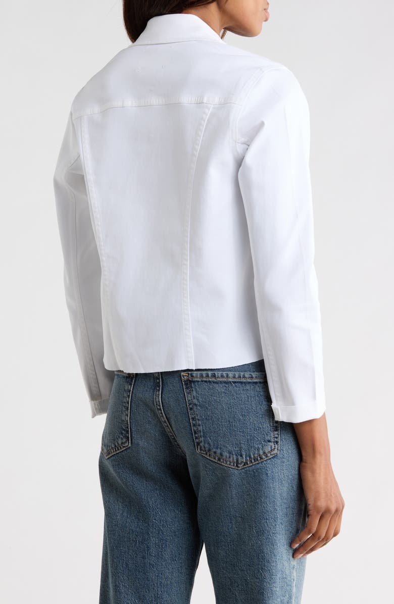 L'AGENCE Janelle Slim Fit Raw Hem Jacket, Alternate, color, 
