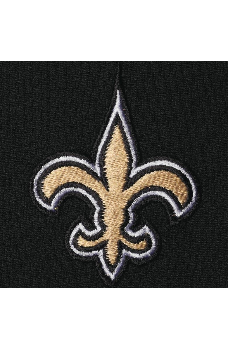 FANATICS Men's Fanatics Branded Black/Gold New Orleans Saints Big & Tall Polyester Quarter-Zip Raglan Jacket, Alternate, color, 