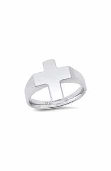 Men's Stainless Steel Cross Ring