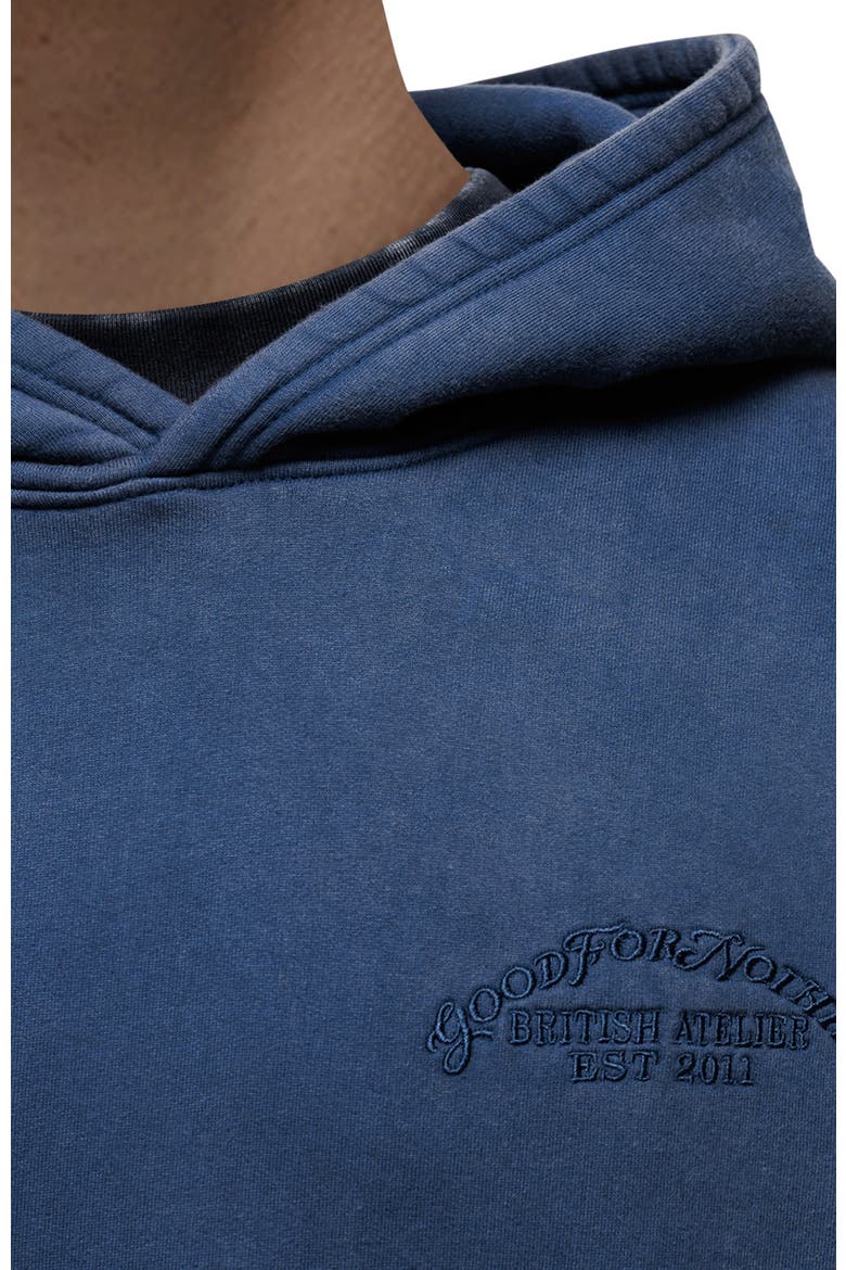 Vintage Washed Relaxed Hoodie, Alternate, color, NAVY