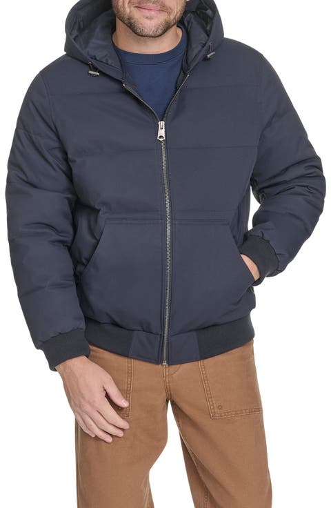 Quilted Puffer Hoodie Bomber Jacket