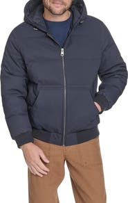 Levi's Quilted Puffer Hoodie Bomber Jacket