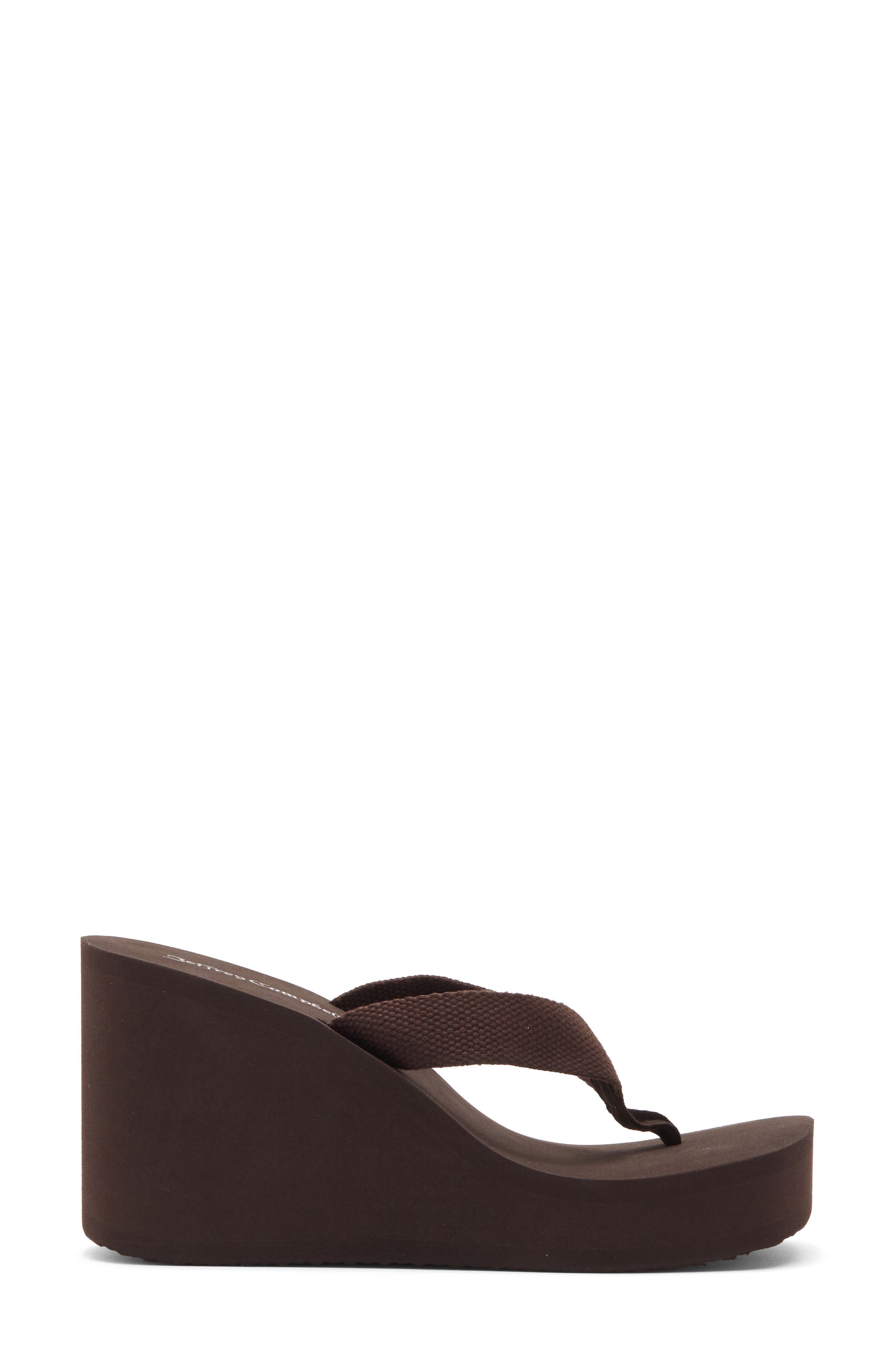 Jeffrey Campbell Astria Platform Wedge Sandal, Alternate, color, Brown