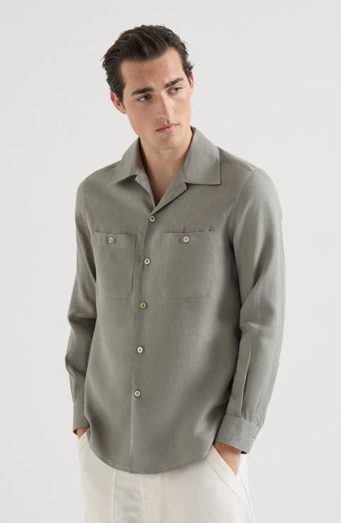 Shirt with chest pockets
