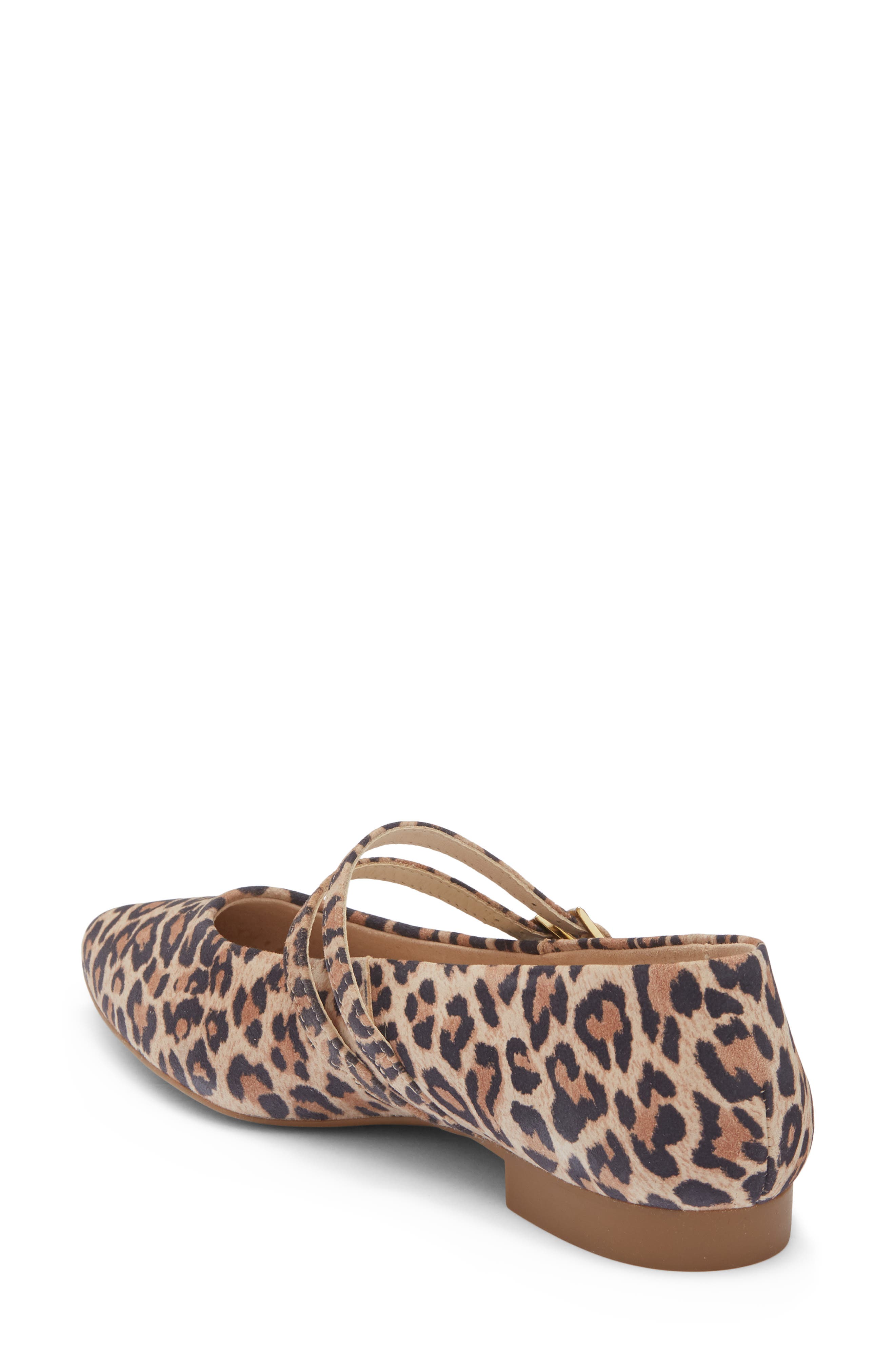 Paul Green Stella Pointed Toe Flat, Alternate, color, Leopard