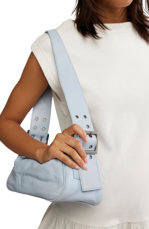 Free People Army Candy Leather Baguette Bag In Blue