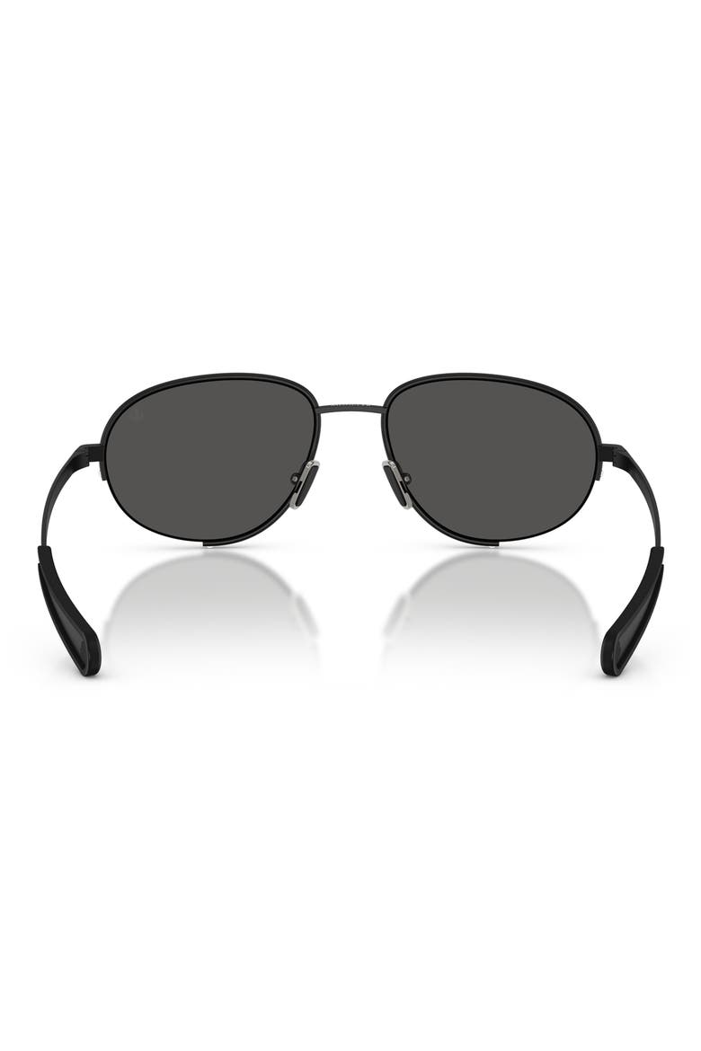 Circuit 56mm Oval Sunglasses, Alternate, color, MATTE BLACK / SOLID GREY