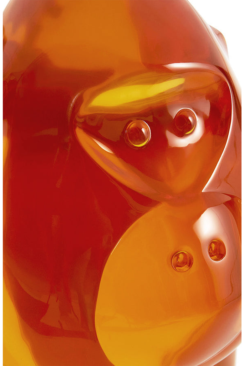 Acrylic Gorilla Sculpture, Alternate, color, Orange