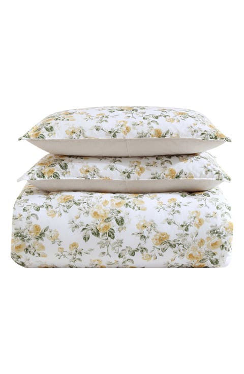 Roses 7-Piece Cotton Comforter Set