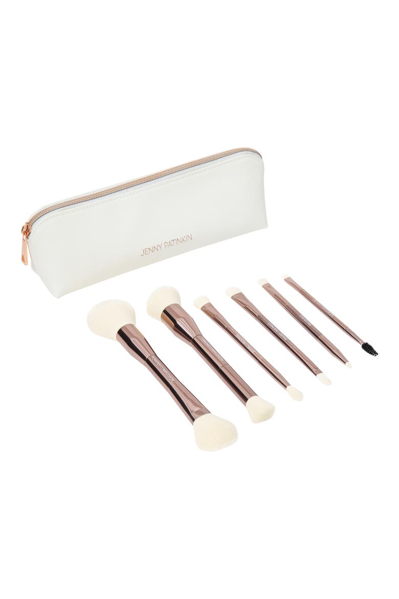 Luxury Dual Ended Makeup Brush Set, Alternate, color, ROSE GOLD