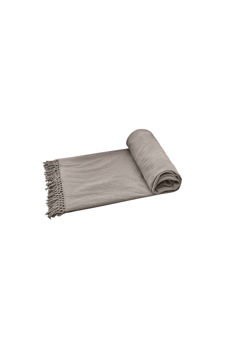 ELISABETH YORK Lavato Oyster Bed Throw Blanket, Main, color, Beige
