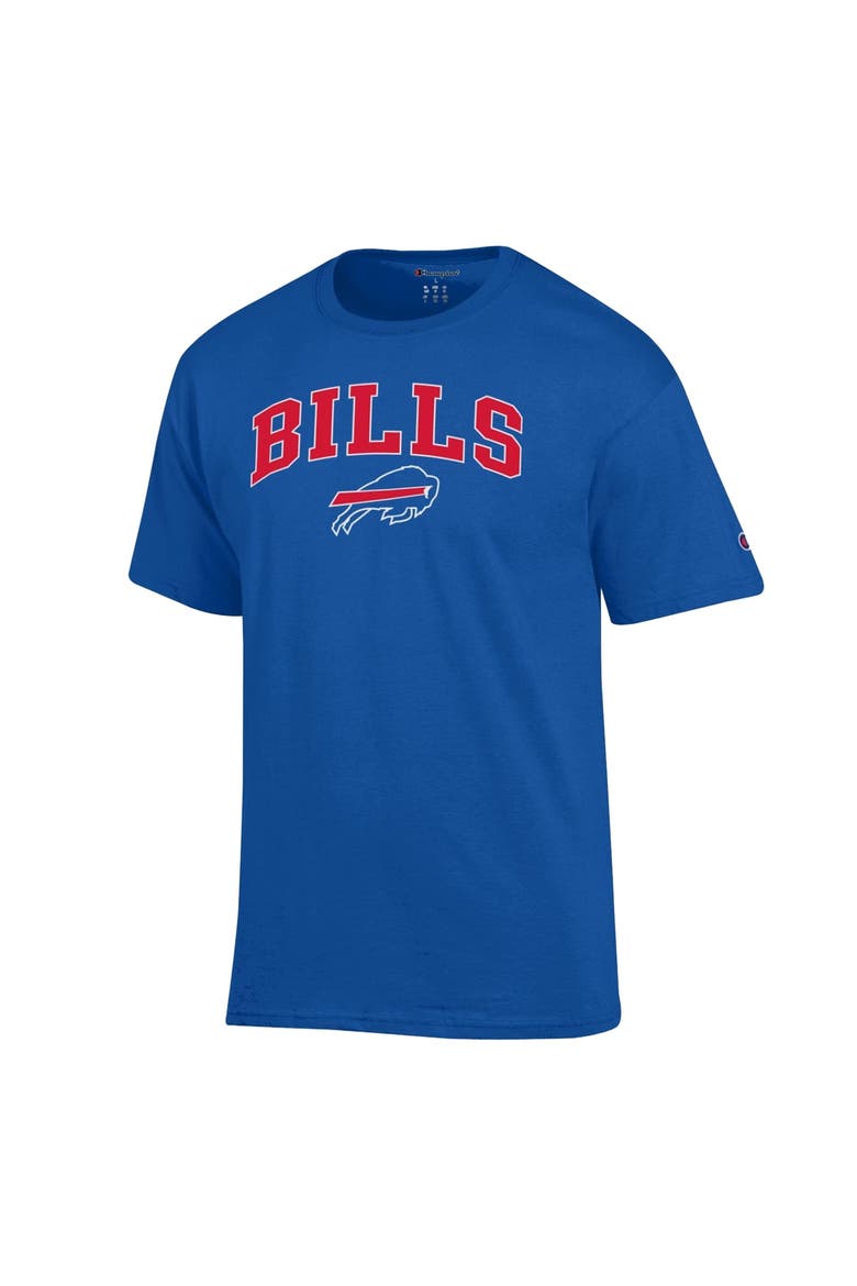Men's Champion Royal Buffalo Bills Arch Over Logo T-Shirt, Alternate, color, Royal