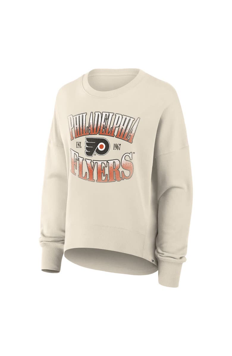 FANATICS Women
s Fanatics Cream Philadelphia Flyers Oversized Slice Pullover Sweatshirt, Alternate, color, Cream