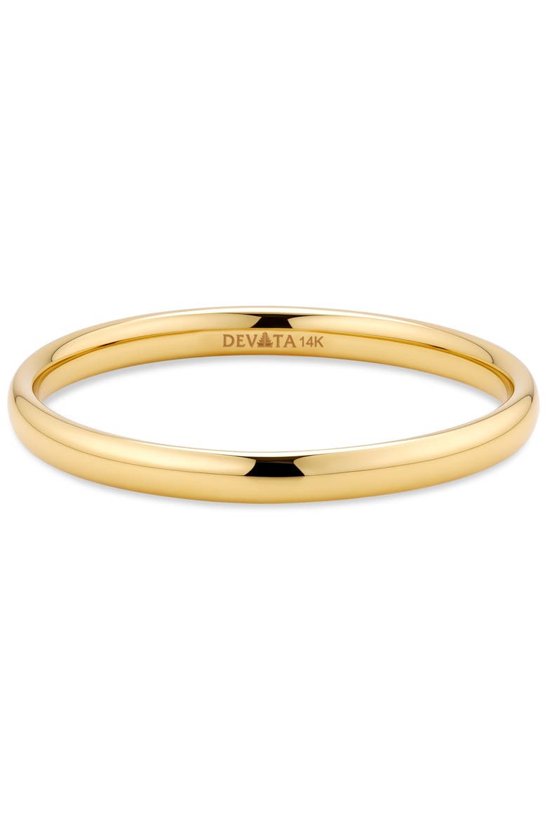 2mm Dome Forever Band Ring in 14K Gold, Alternate, color, Gold