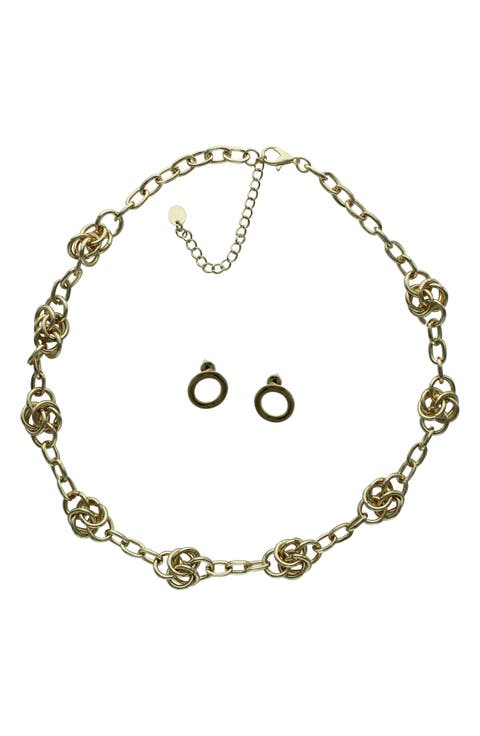 Odeta Necklace & Earrings Set