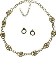 OLIVIA WELLES Odeta Necklace & Earrings Set