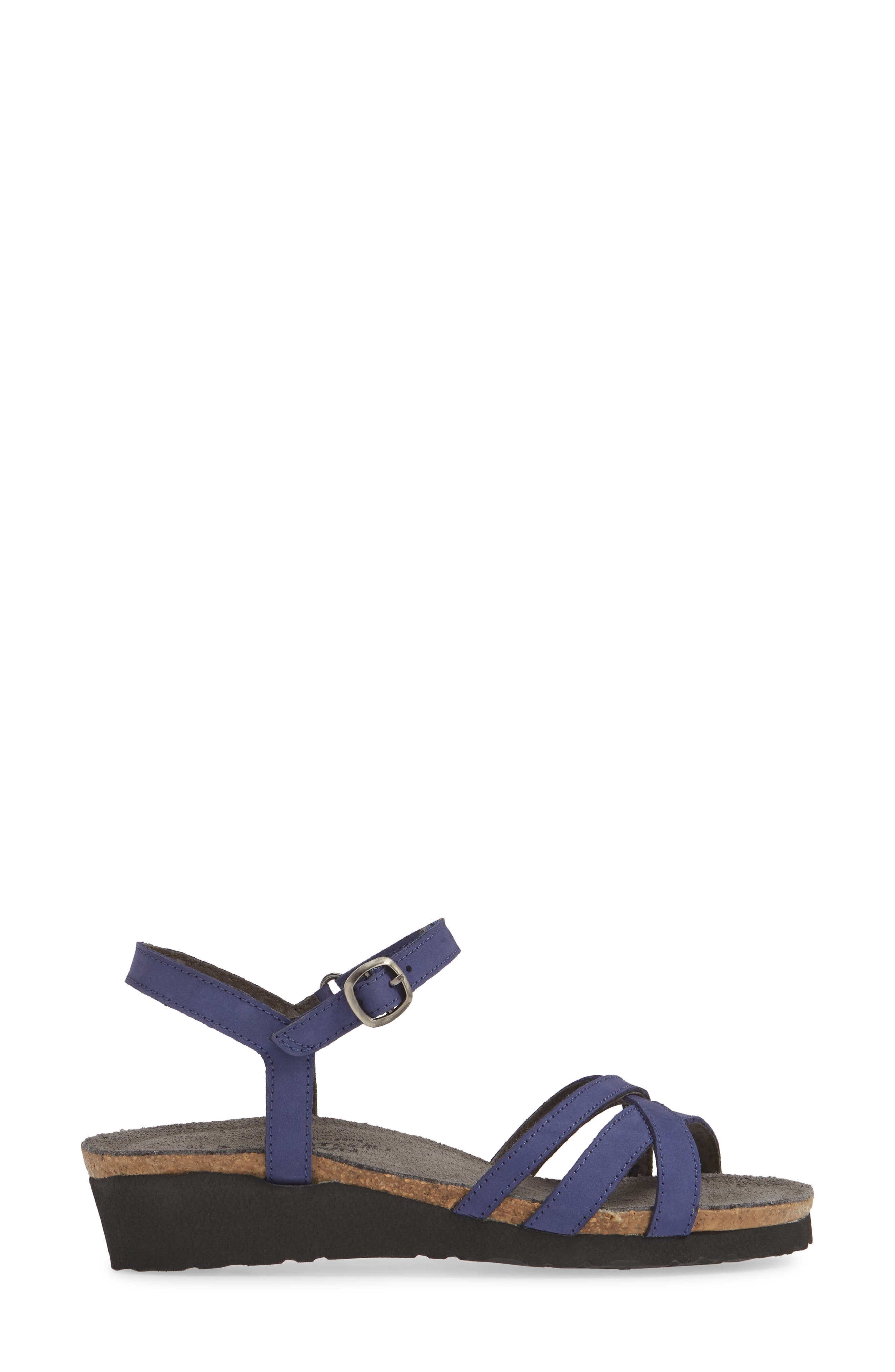 Brittany Sandal, Alternate, color, INDIGO