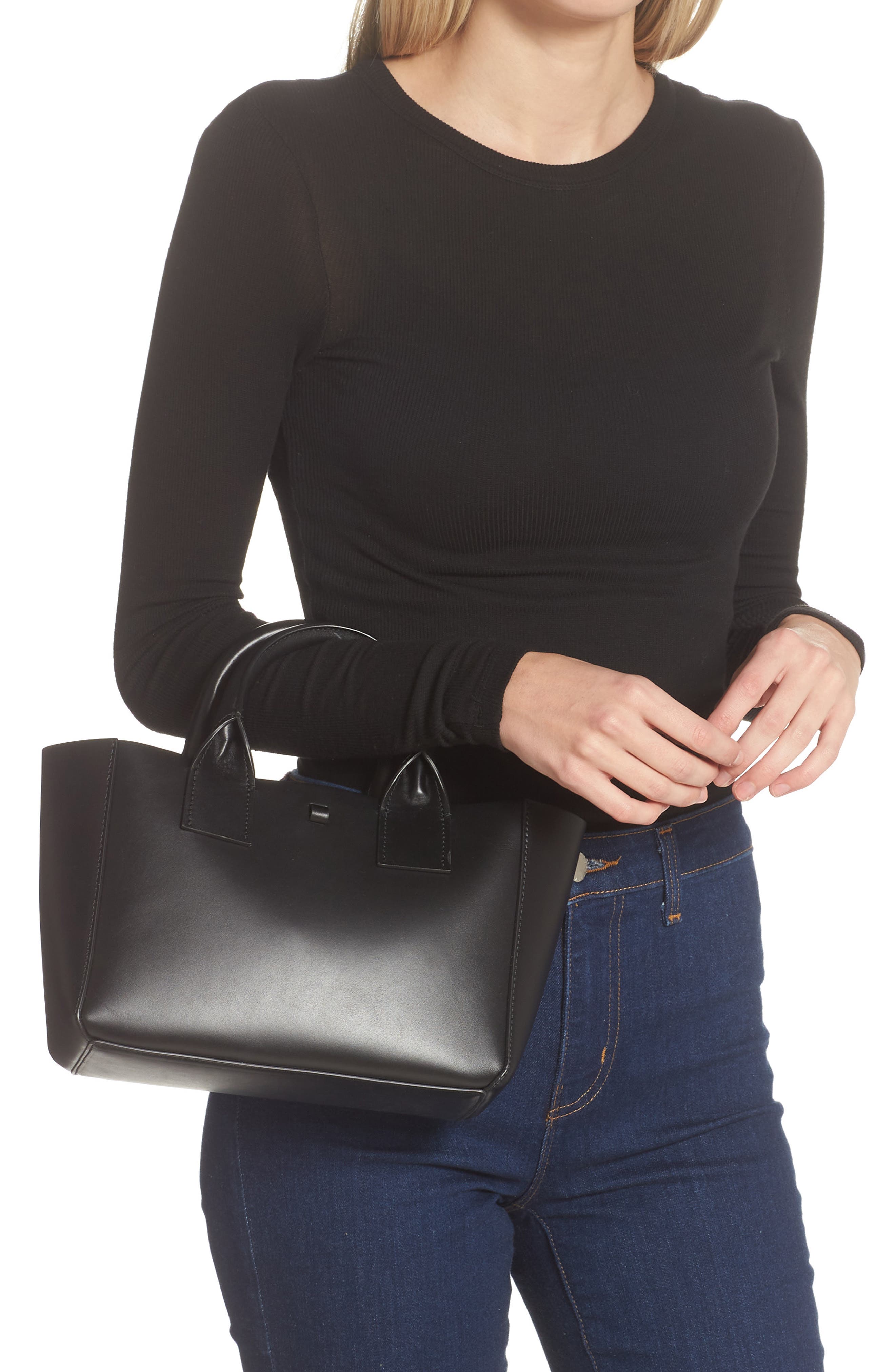 Yvonne Koné Little Filippo Leather Tote, Alternate, color, 