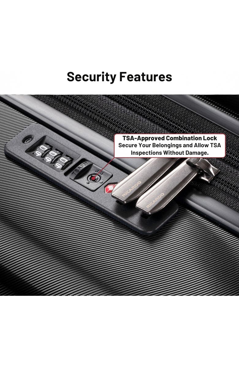 Ricardo Beverly Hills Brentwood Hardside 21" Expandable Carry-on Luggage, Alternate, color, Onyx