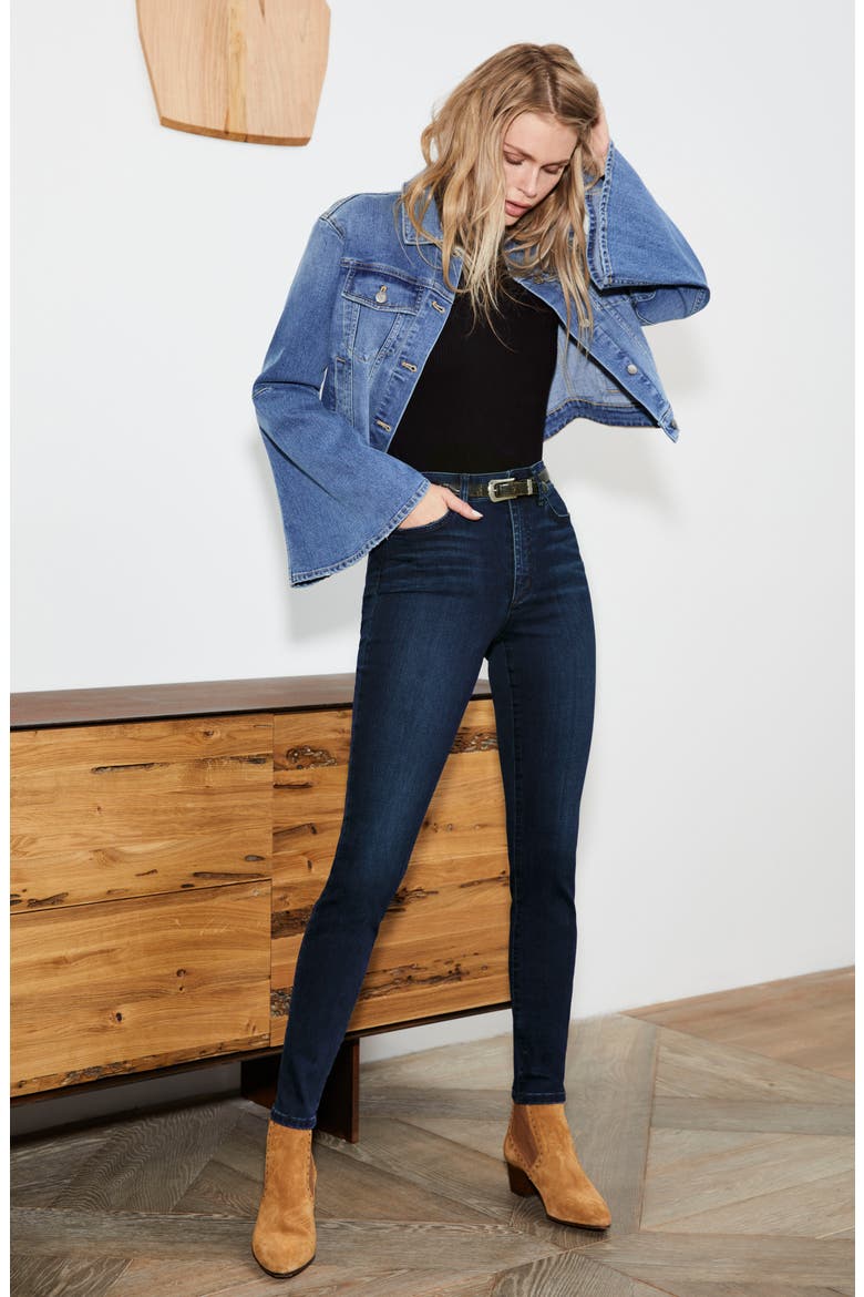Charlie High Rise Skinny Jeans, Alternate, color, HOPE