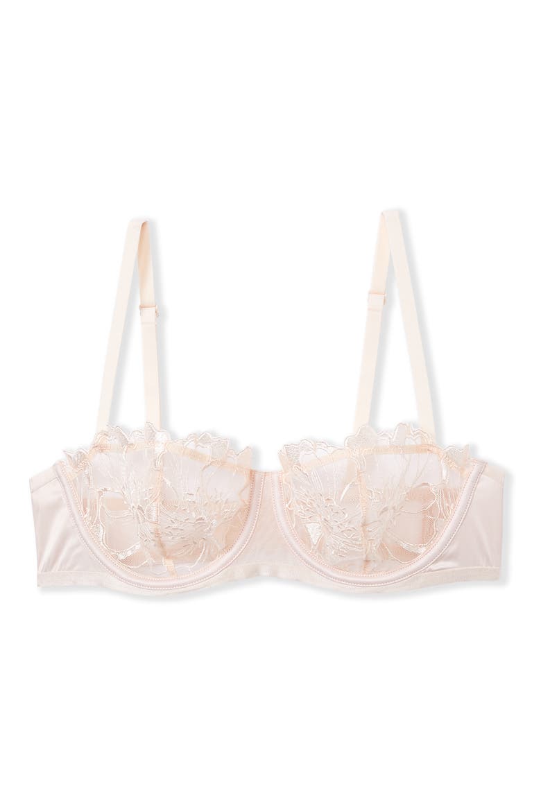 Amaryllis Embroidered Underwire Demi Bra, Alternate, color, PERLE