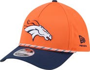 New Era Men's Orange/Navy Denver Broncos Rope M-Crown A-Frame 39THIRTY Flex Hat