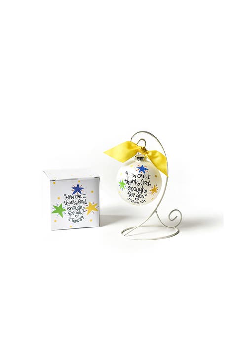 How Can I Thank God Enough Glass Ornament with Stand