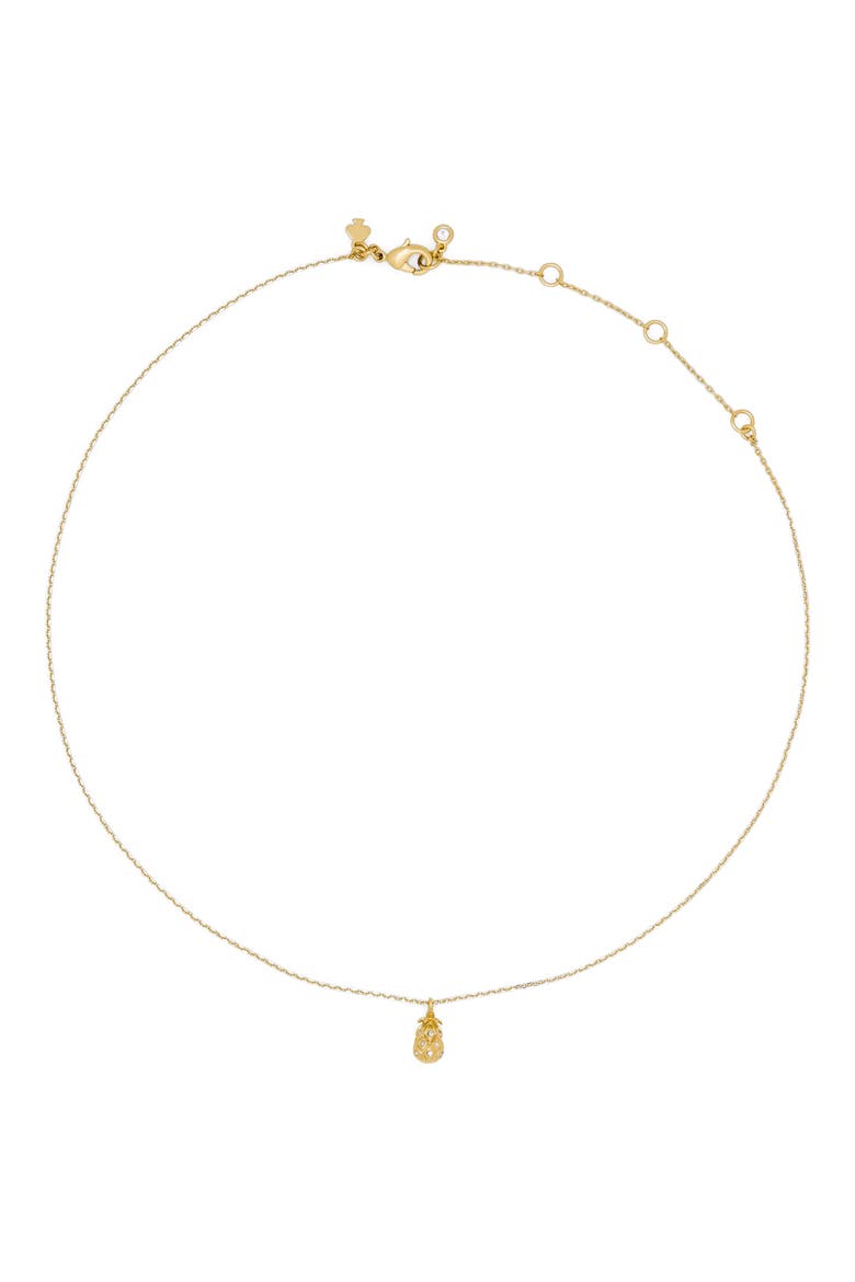 stay sweet pendant necklace, Alternate, color, CLEAR/ GOLD