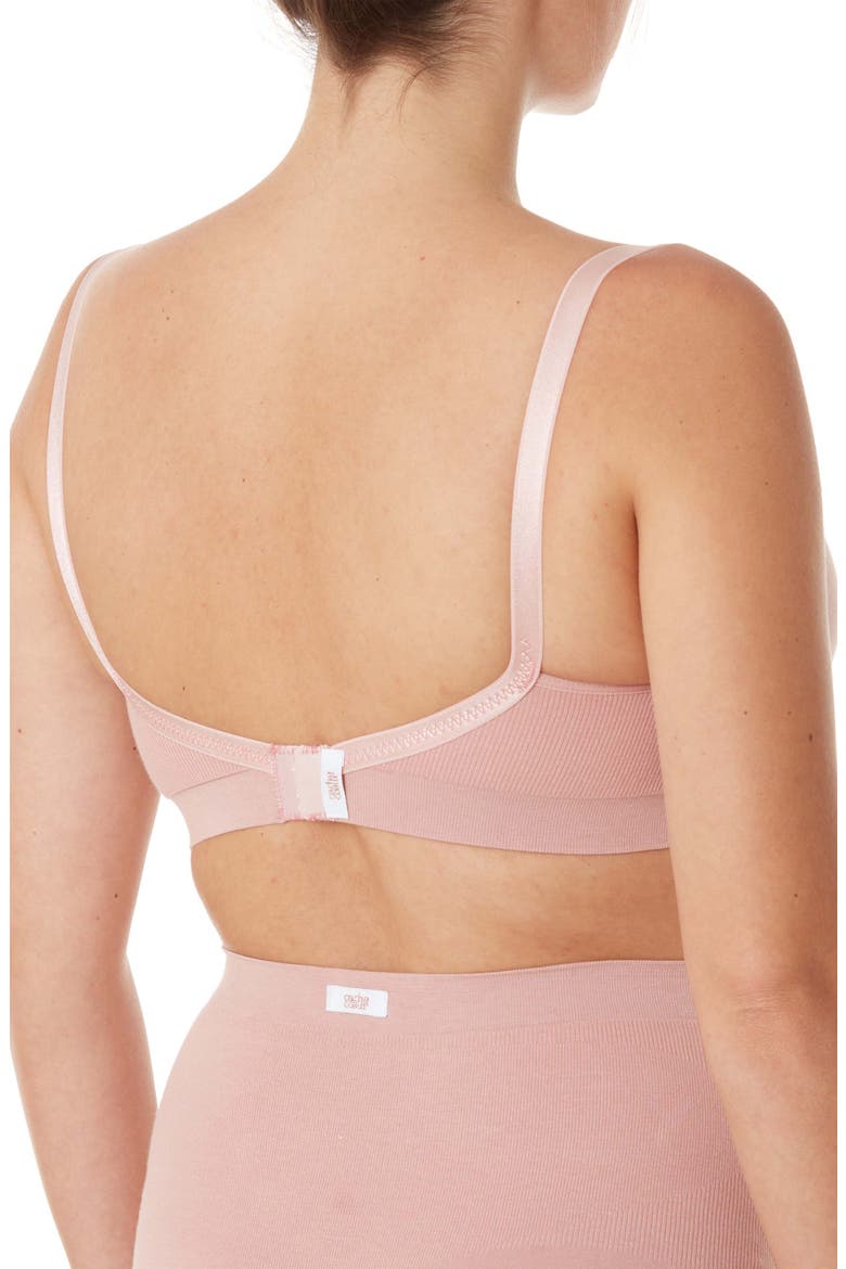 Organic Maternity and nursing seamless bra, Alternate, color, DUSTY ROSE
