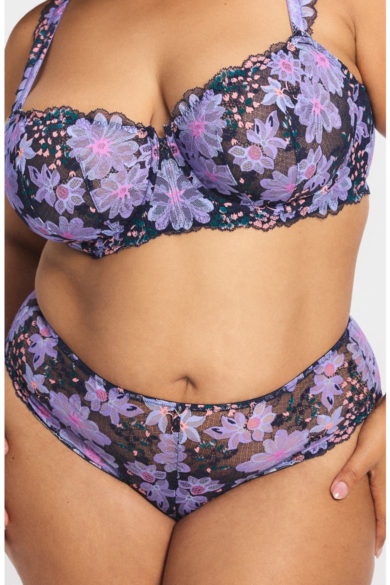 Fleur Fantasy Cheeky Briefs, Alternate, color, DARK AND STORMY BLUE