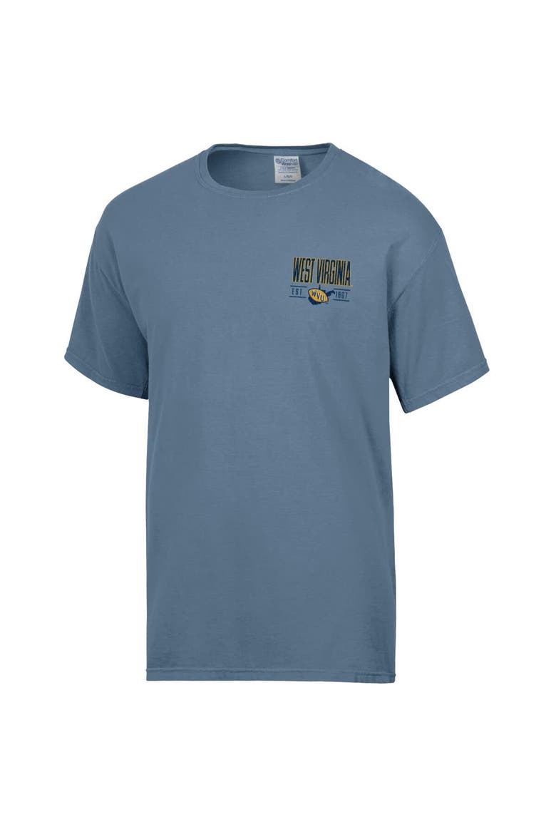 Men's ComfortWash  Blue West Virginia Mountaineers Big Name T-Shirt, Alternate, color, Blue